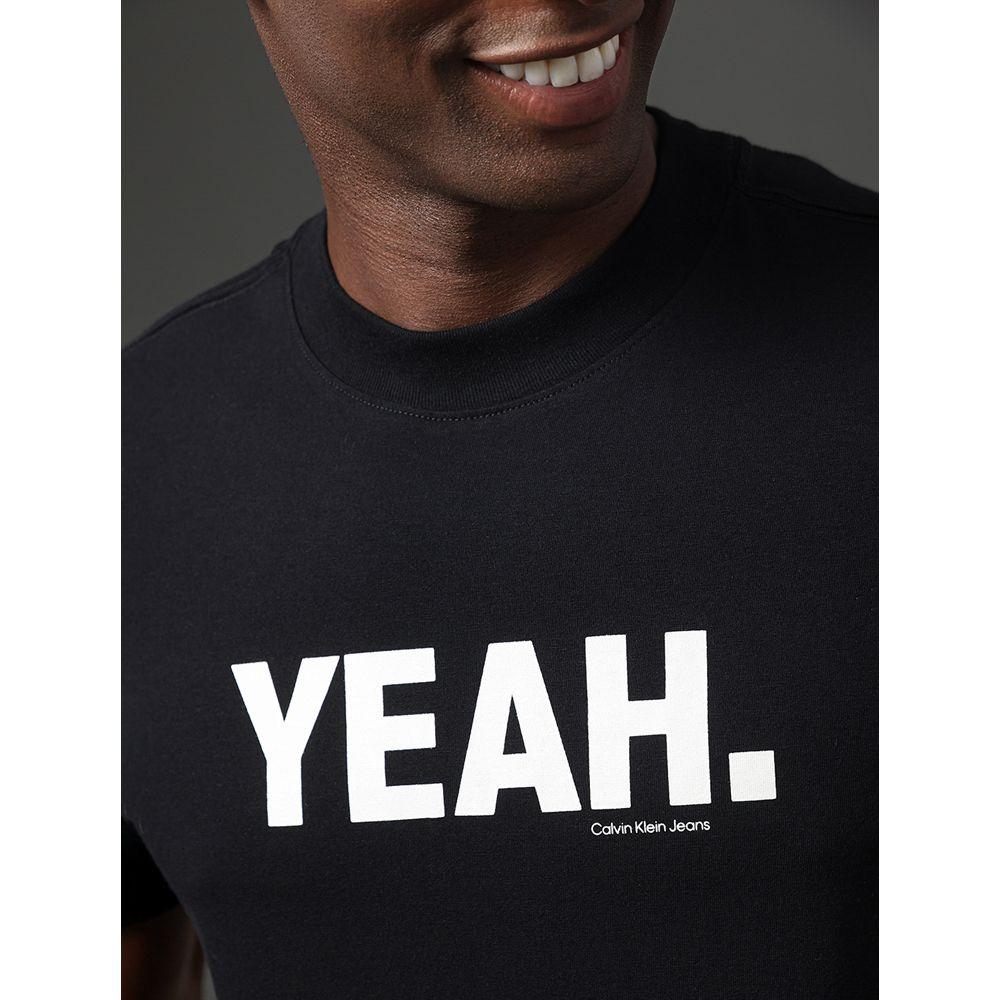 Camiseta Masculina Yeah Calvin Klein Jeans - Preto - 4