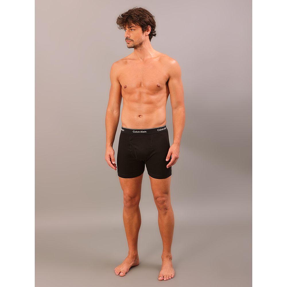 Kit 3 Cuecas Boxer Brief Cotton Calvin Klein Underwear - Black - 1