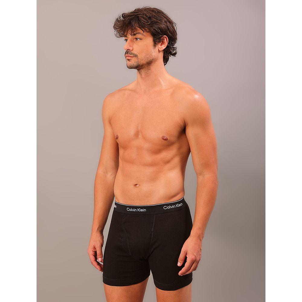 Kit 3 Cuecas Boxer Brief Cotton Calvin Klein Underwear - Black - 2