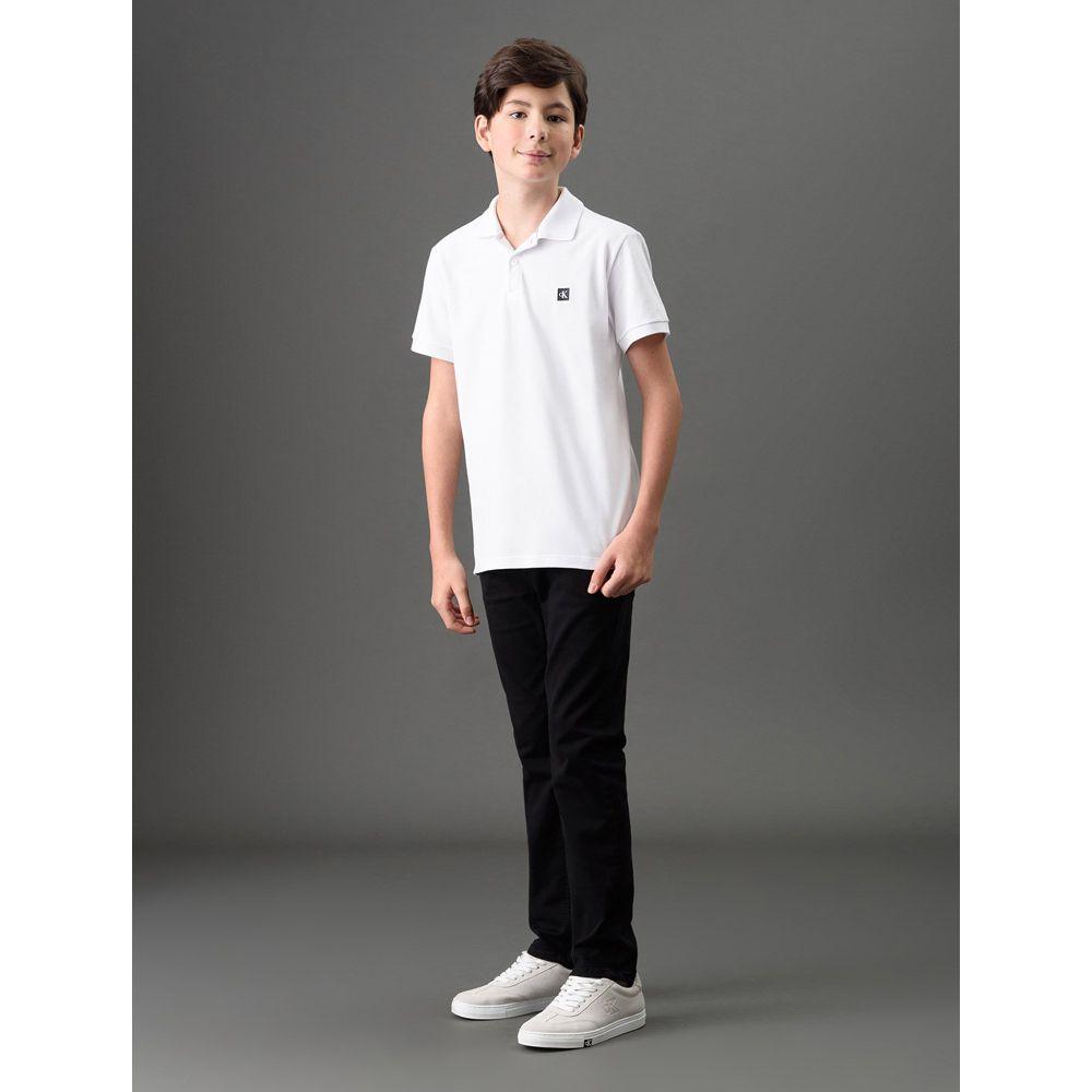 Polo Menino Premium Calvin Klein Jeans - Branco 2 - 3