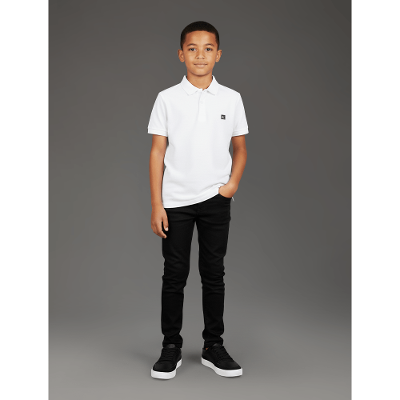Polo Menino Premium Calvin Klein Jeans - Branco 2