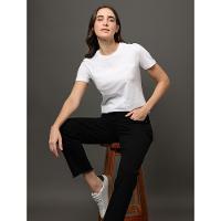 Camiseta Feminina Bordado Alto Relevo Calvin Klein Jeans - Branco - 5