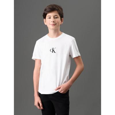 Camiseta Menino Rubber Patch Calvin Klein Jeans - Branco 2