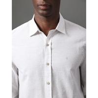 Camisa Masculina Cotton Linen Calvin Klein Jeans - Cinza Claro