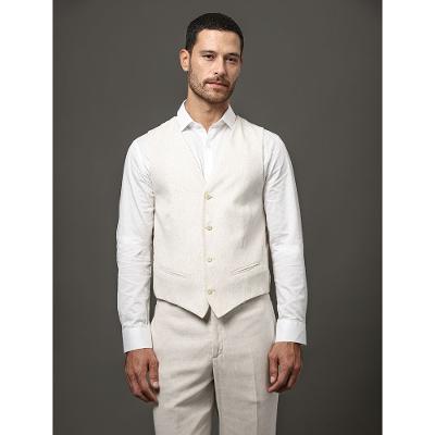 Colete Masculino Linen Calvin Klein - Off White