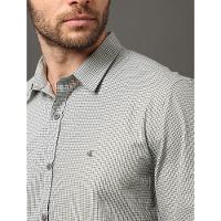 Camisa Masculina Slim Fio 50 Micro Check Calvin Klein Jeans - Verde