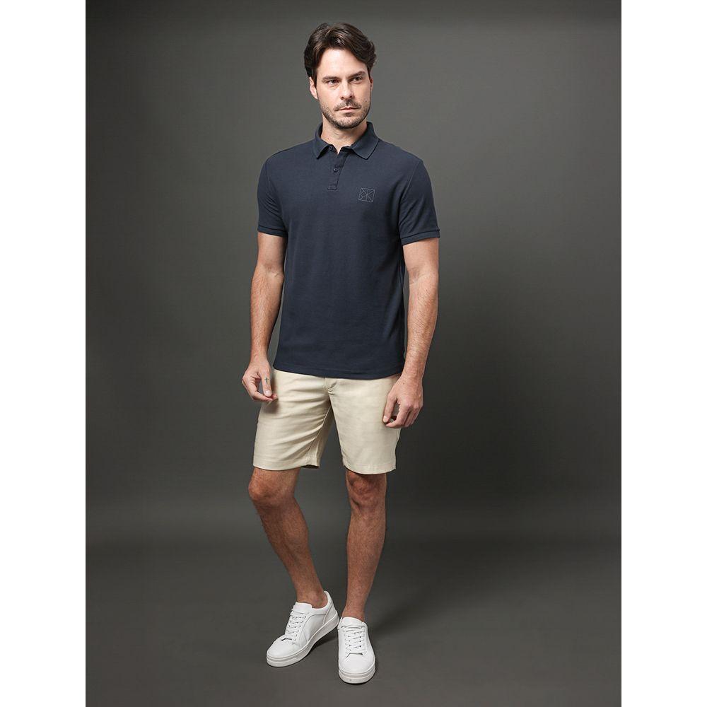 Polo Masculina Piquet Carmel Calvin Klein - Marinho - 3