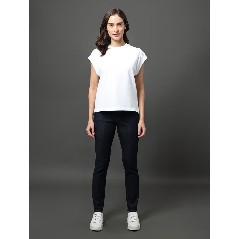 Blusa Feminina Malha Rugby Calvin Klein Jeans - Branco - 3