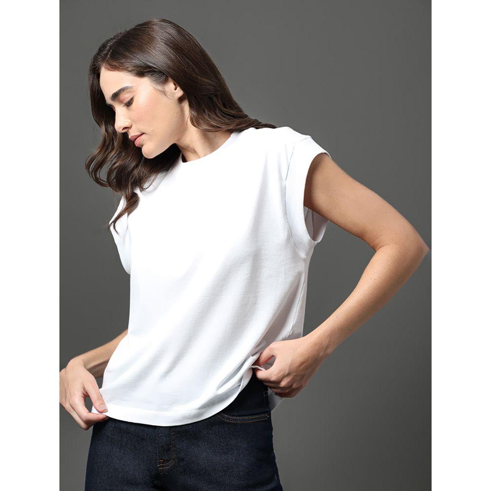 Blusa Feminina Malha Rugby Calvin Klein Jeans - Branco - 6