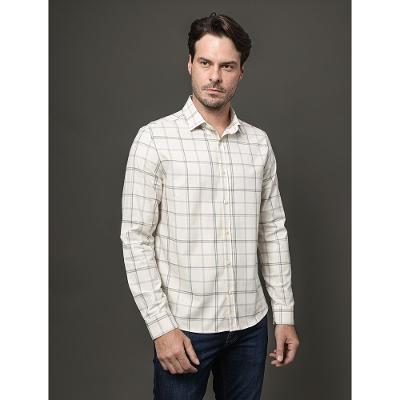 Camisa Masculina Regular Calvin Klein - Caqui Claro