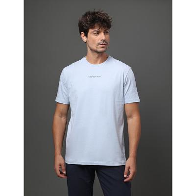 Camiseta Masculina Logo Centralizado Calvin Klein Jeans - Lavanda