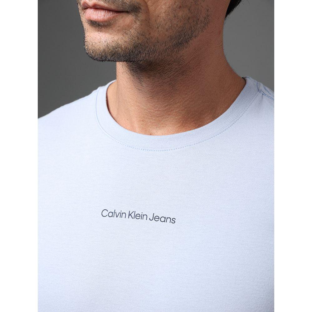 Camiseta Masculina Logo Centralizado Calvin Klein Jeans - Lavanda - 4