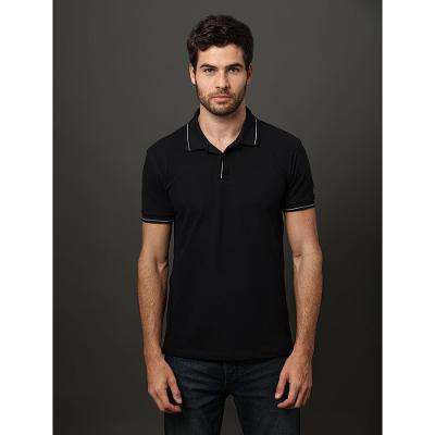 Polo Masculina Etiqueta Calvin Klein Jeans - Preto