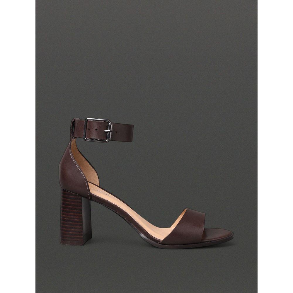 Sandália Feminina Salto Bloco Calvin Klein - Cafe - 1