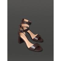 Sandália Feminina Salto Bloco Calvin Klein - Cafe - 2