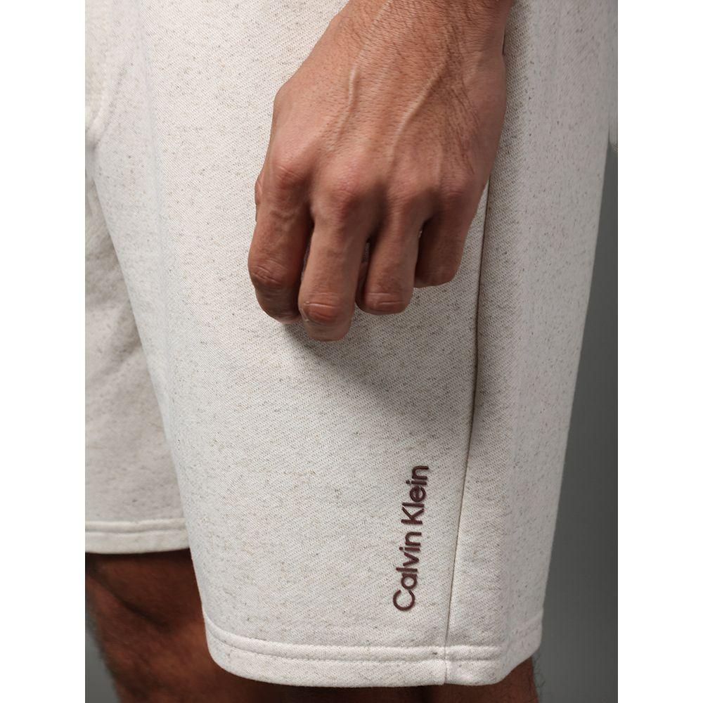 Bermuda Masculina Linen Lounge Calvin Klein Underwear - Off White - 4