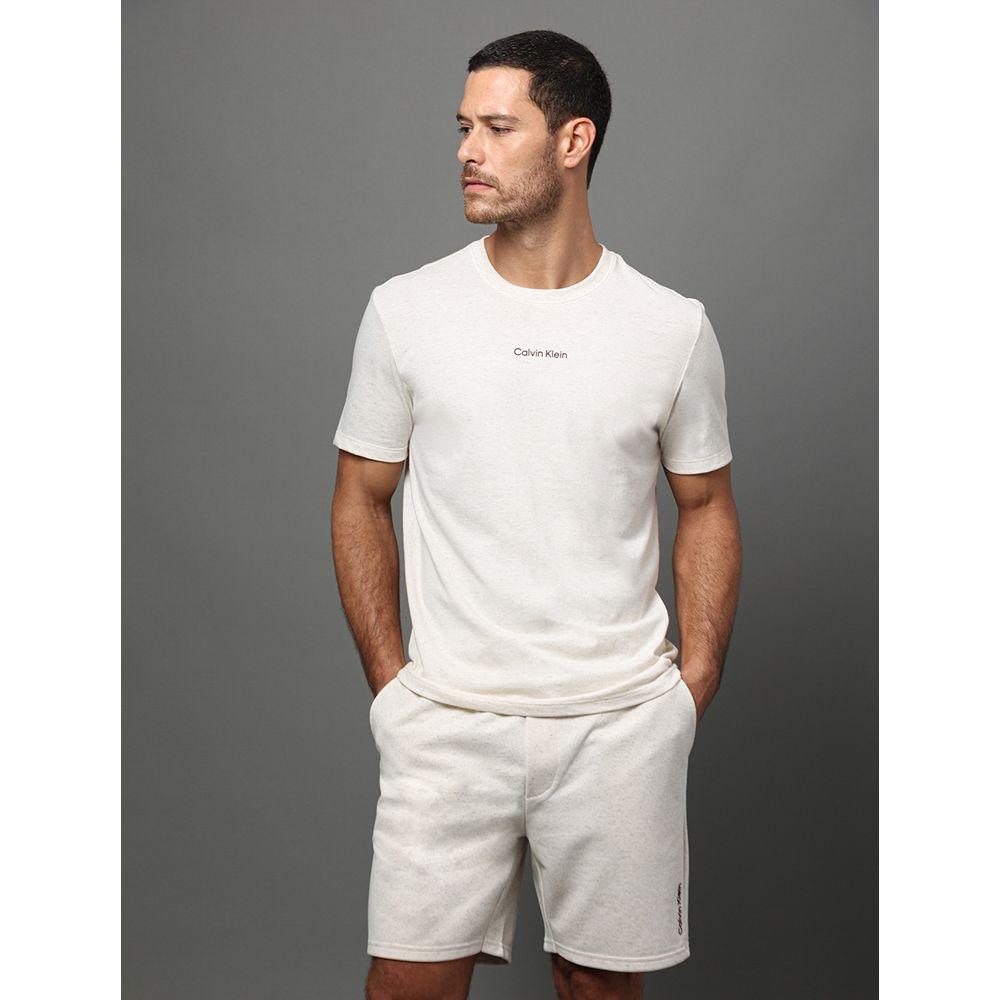 Bermuda Masculina Linen Lounge Calvin Klein Underwear - Off White - 5