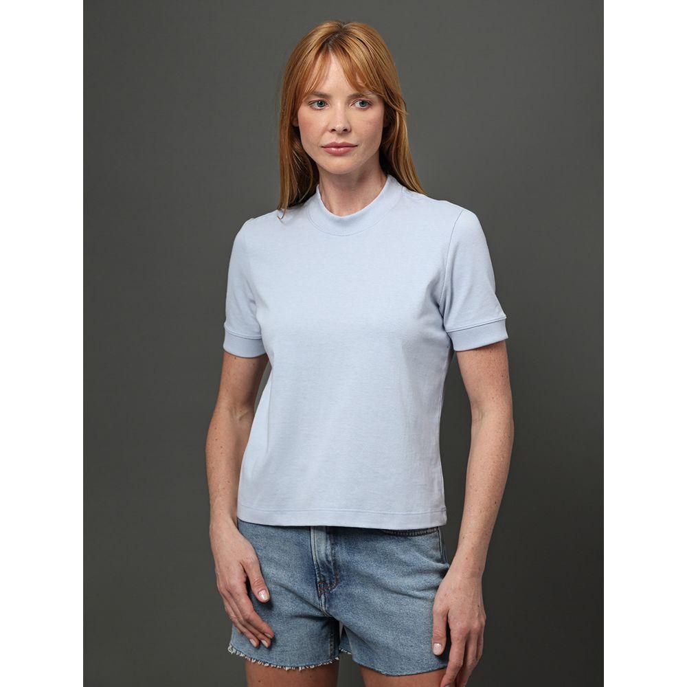Camiseta Feminina Malhão Com Punhos Calvin Klein Jeans - Lavanda - 1