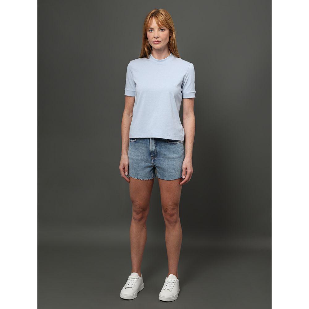 Camiseta Feminina Malhão Com Punhos Calvin Klein Jeans - Lavanda - 3