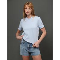 Camiseta Feminina Malhão Com Punhos Calvin Klein Jeans - Lavanda - 5