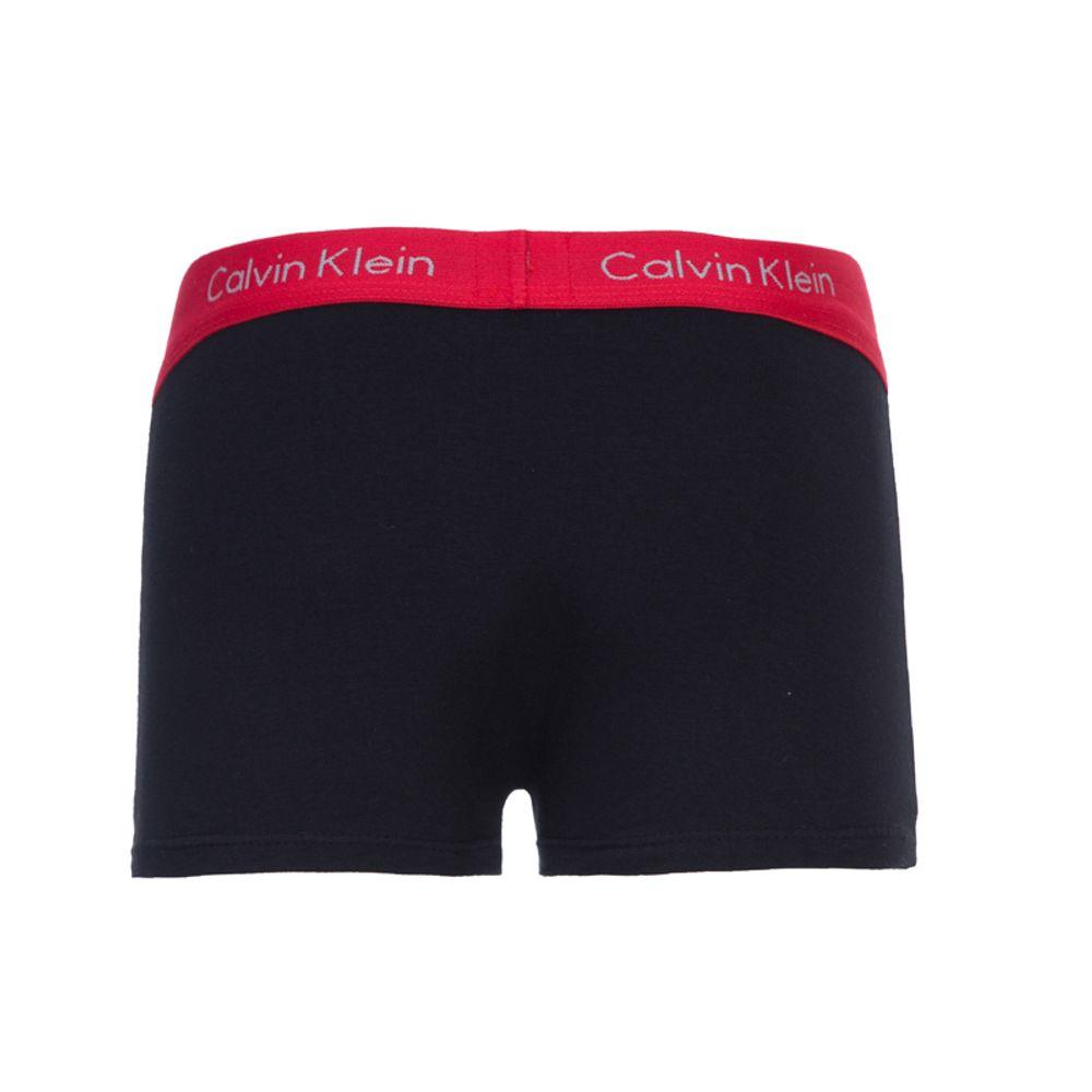 Kit 2 Underwear Trunk Classic Costura Frontal Elástico Preto Cueca Infantil Calvin Klein - Preto - 4