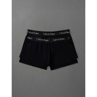Kit 2 Underwear Trunk Classic Costura Frontal Elástico Preto Cueca Infantil Calvin Klein - Preto - 1