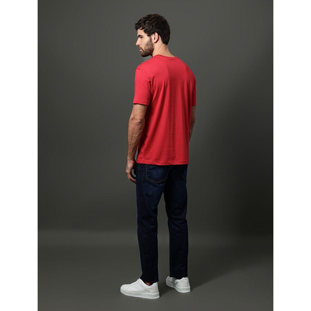 Camiseta Masculina Algodão Egípcio Calvin Klein - Vermelho - 2