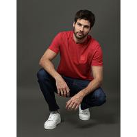 Camiseta Masculina Algodão Egípcio Calvin Klein - Vermelho - 5