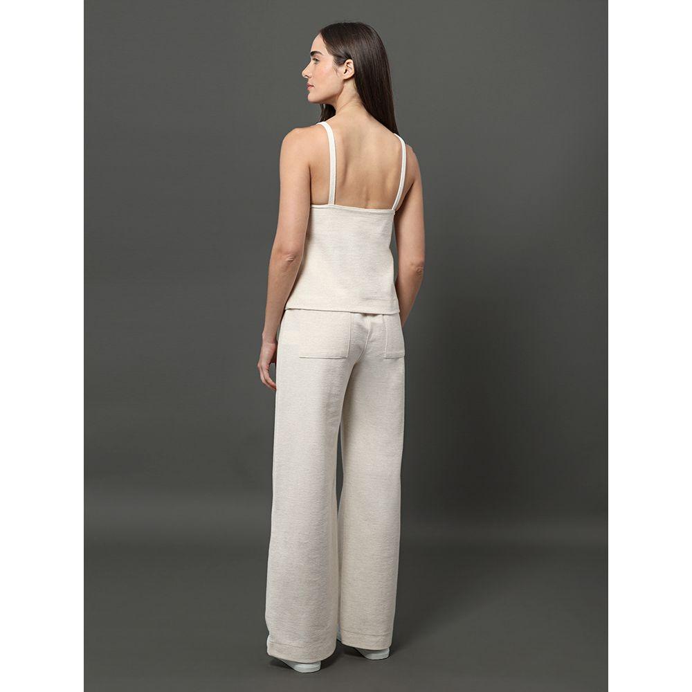 Blusa Feminina Malha Linho Calvin Klein Jeans - Off White - 2