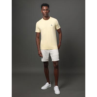 Camiseta Masculina Reissue Peito Calvin Klein Jeans - Amarelo Manteiga