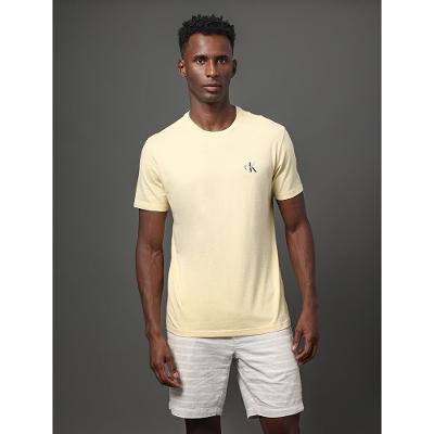 Camiseta Masculina Reissue Peito Calvin Klein Jeans - Amarelo Manteiga