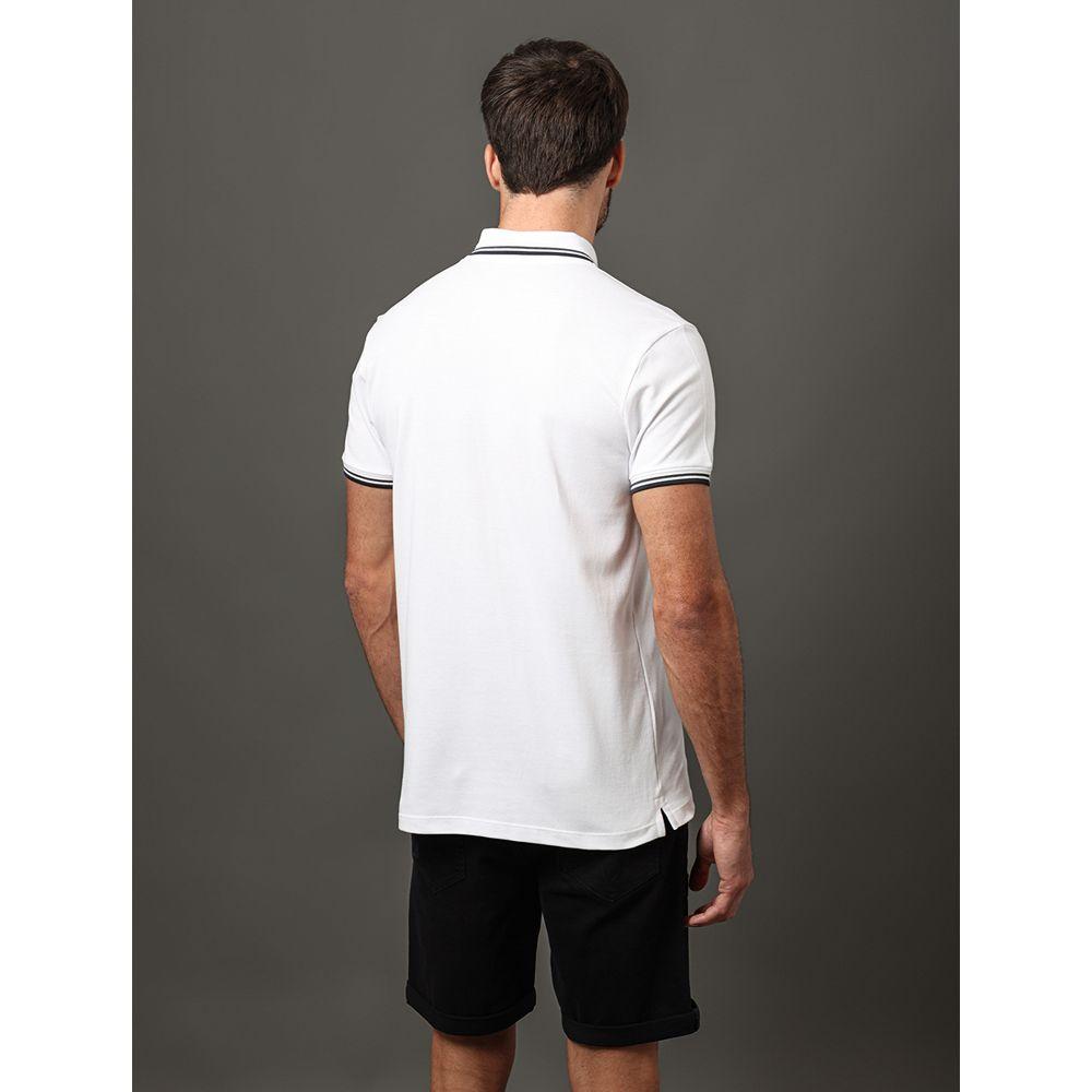 Polo Masculina Listras Calvin Klein Jeans - Branco - 2