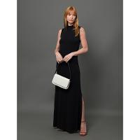 Vestido Feminino Longo Com Recorte Calvin Klein - Preto - 3