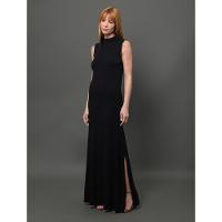 Vestido Feminino Longo Com Recorte Calvin Klein - Preto - 1
