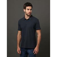 Polo Masculina Textura Calvin Klein Jeans - Marinho - 5