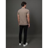 Polo Masculina Slim Meia Malha Pima Calvin Klein - Caqui Medio - 2