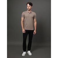 Polo Masculina Slim Meia Malha Pima Calvin Klein - Caqui Medio - 3
