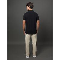 Polo Masculina Listras Peitilho Calvin Klein Jeans - Preto - 2