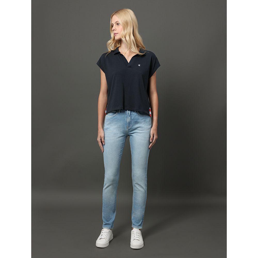 Polo Feminina Malhão Calvin Klein Jeans - Marinho - 3