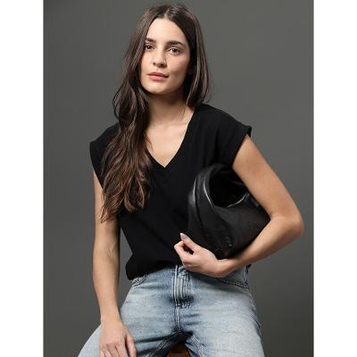Blusa Feminina Malha Rugby Calvin Klein Jeans - Preto
