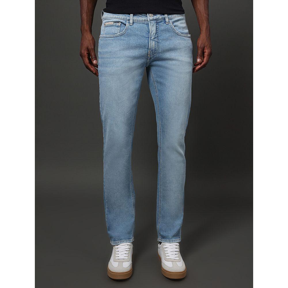 Calça Jeans Masculina Super Skinny 5 Pockets Calvin Klein Jeans - Azul Claro - 1