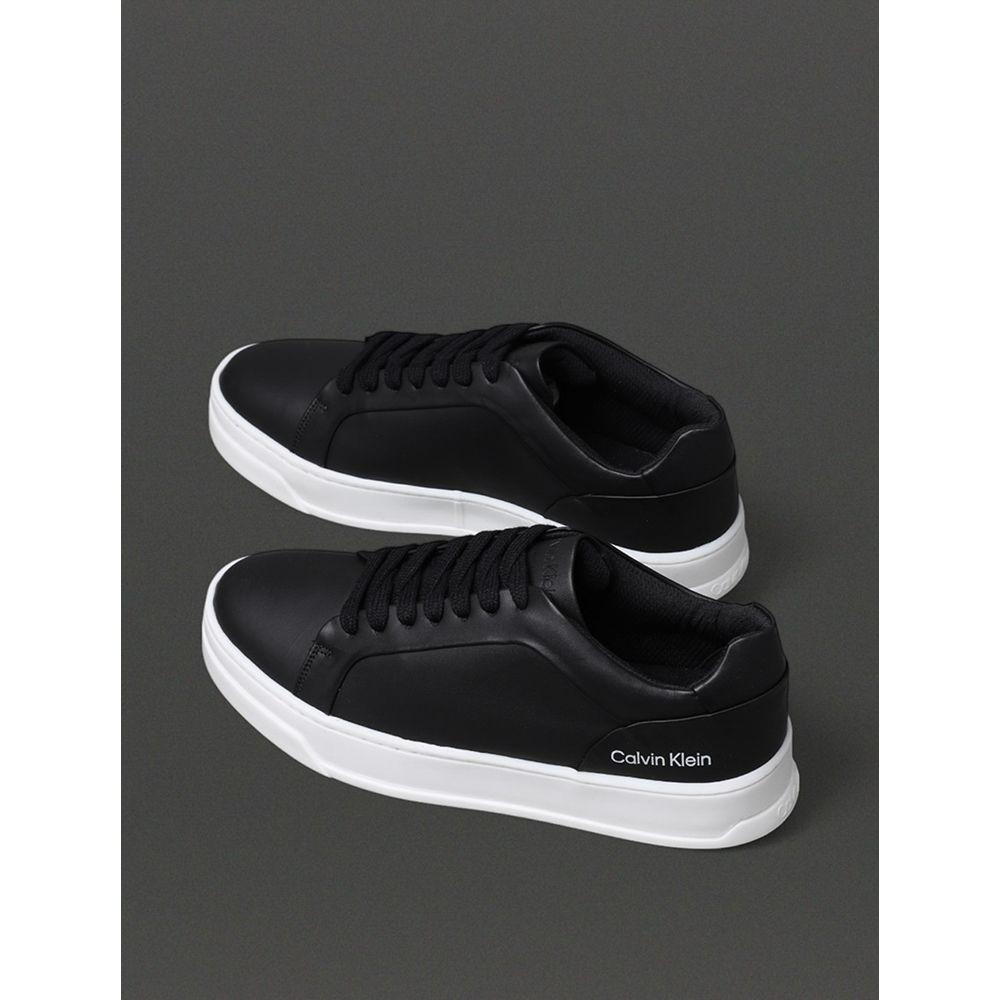 Tênis Feminino Couro Calvin Klein - Preto - 3