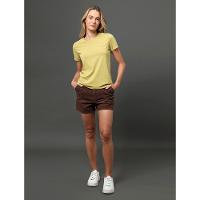 Camiseta Feminina Micrologo Peito Calvin Klein Jeans - Verde Pistache - 3