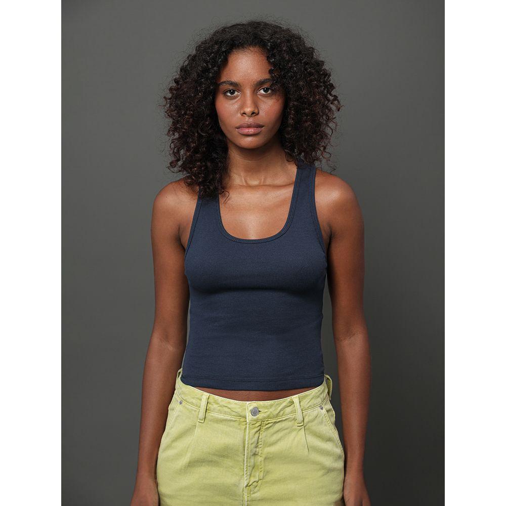 Regata Feminina Nadador Ribana Calvin Klein Jeans - Marinho - 1