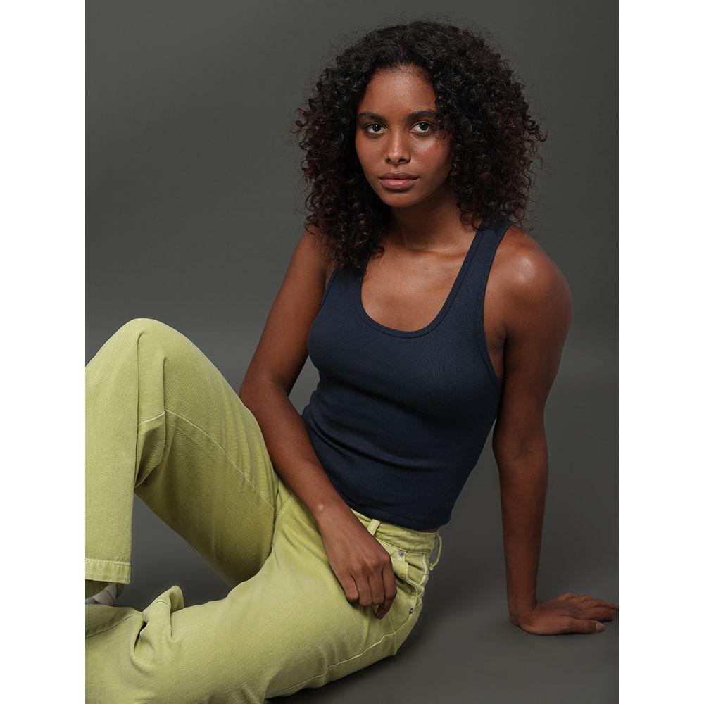 Regata Feminina Nadador Ribana Calvin Klein Jeans - Marinho - 5