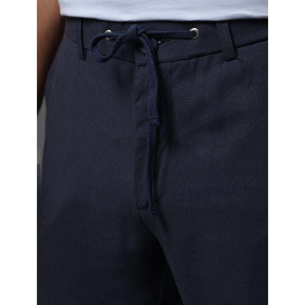 Calça Masculina Linen Calvin Klein Jeans - Marinho - 4