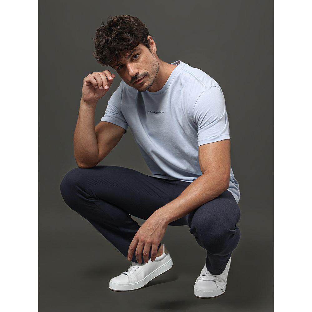 Calça Masculina Linen Calvin Klein Jeans - Marinho - 5