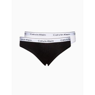 Kit 2 Calcinhas Menina Mini Modern Cotton Calvin Klein Underwear - Preto / Branco
