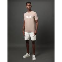 Camiseta Masculina Yeah Calvin Klein Jeans - Caqui Medio - 3