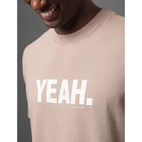 Camiseta Masculina Yeah Calvin Klein Jeans - Caqui Medio